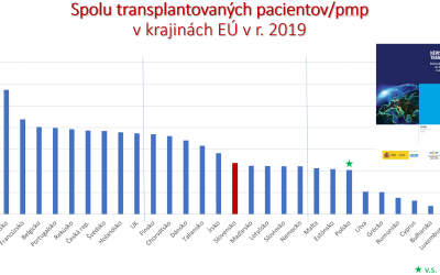 Vysvetlivky: PMP = údaj na milión obyvateľov; zelená hviezdička v.s. 2018 = pozícia Slovenska v roku 2018